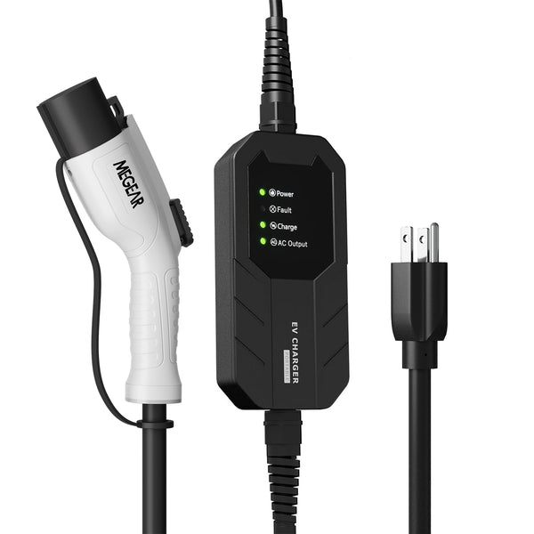 MEGEAR Level 1 J1772 EV Charger | 16 Amp | NEMA 5-15 Plug
