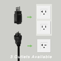 MEGEAR Level 1-2 J1772 EV Charger | 16 Amp | NEMA 6-20 Plug &Nema 5-15 Adapter