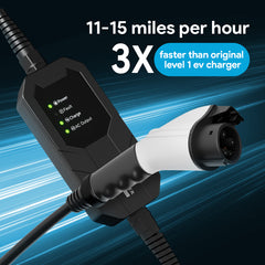 MEGEAR Level 1 J1772 EV Charger | 110V | 16 Amp | NEMA 5-15 Plug