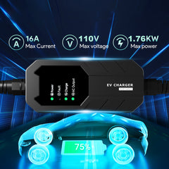 MEGEAR Level 1 J1772 EV Charger | 16 Amp | NEMA 5-15 Plug