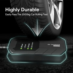 MEGEAR Level 1-2 J1772 EV Charger | 110-240V | 16 Amp | NEMA 6-20 Plug With Five Adapters