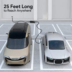 MEGEAR Level 1-2 J1772 EV Charger | 110-240V | 16 Amp | NEMA 6-20 Plug With Five Adapters