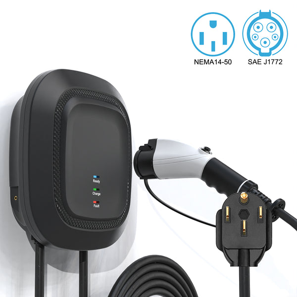 MEGEAR Level 2 J1772 EV Charging Station |240V | 32 Amp | NEMA 14-50 Plug