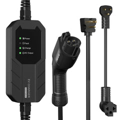 MEGEAR Level 1-2 J1772 EV Charger | 23Ft | 16 Amp | NEMA 6-20 Plug With Nema 5-15 Adapter