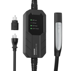 MEGEAR Level 1-2 Tesla EV Charger | 110-240V | 16 Amp | NEMA 6-20 Plug With Nema 5-15 Adapter