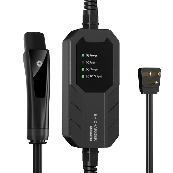 MEGEAR Level 1 Tesla EV Charger | 110V | 16 Amp | NEMA 5-15 Plug| 23FT