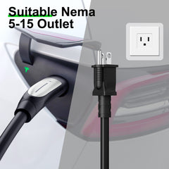 MEGEAR Level 1 Tesla EV Charger | 110V | 16 Amp | NEMA 5-15 Plug