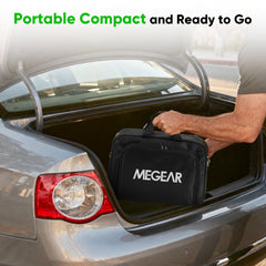 MEGEAR Level 1-2 J1772 EV Charger | 23Ft | 16 Amp | NEMA 6-20 Plug With Nema 5-15 Adapter