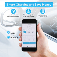 MEGEAR Level 1-2 J1772 EV Charger | 110-240V | 40 Amp | NEMA 5-15& 14-50 Plug